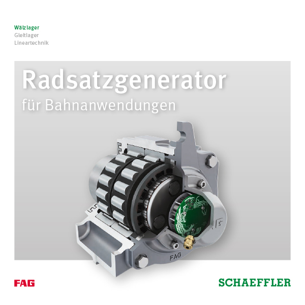 Radsatzgenerator für Bahnanwendungen