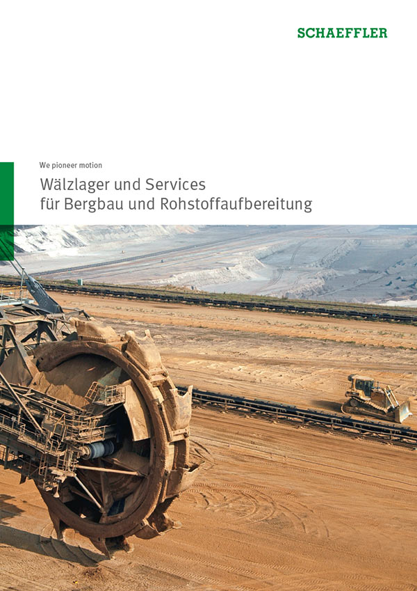 Wälzlager und Services für Bergbau und Rohstoffaufbereitung