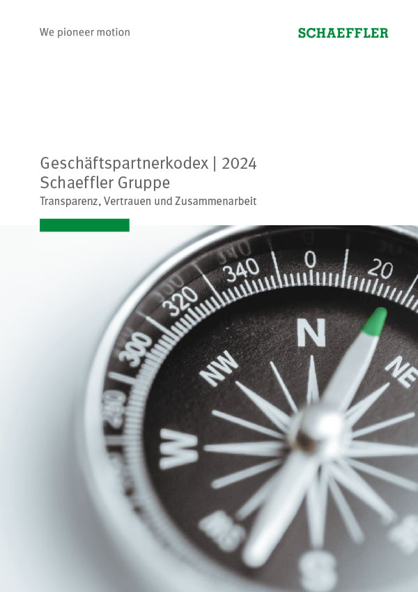 Geschäftspartnerkodex | 2024 Schaeffler Gruppe Geschäftspartnerkodex | 2024 Schaeffler Gruppe