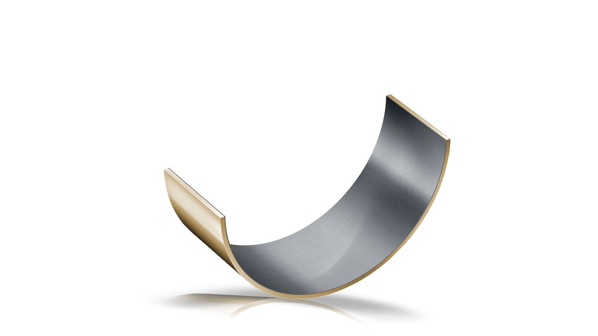 Metall-Polymer-Verbundgleitlager, Halbschale