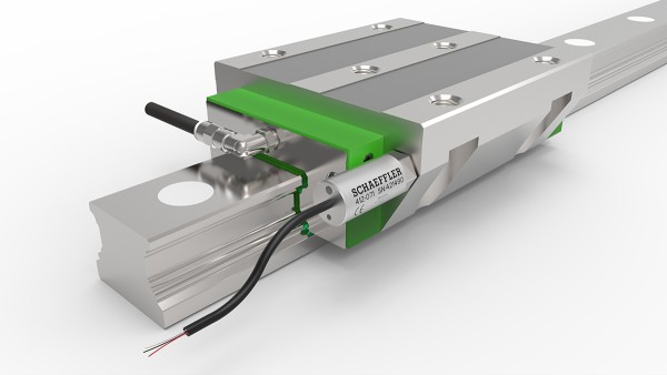 Profilschienenführungen mit Schaeffler DuraSense regeln ihren Schmierstoffbedarf selbst.