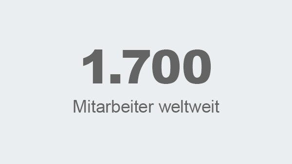 1.700 Mitarbeiter weltweit