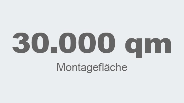 30.000 qm Montagefläche insgesamt